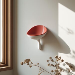 3D-gedrucktes Schalen-Wandregal | Minimalistische schwebende Ablageschale | Süßer moderner Schlüsselhalter-Wandakzent für Flur, Büro und Schlafzimmer