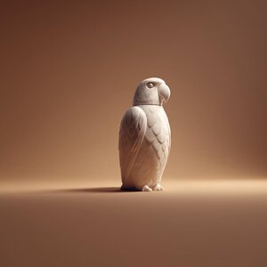 Papageien-Gedenkurne mit Deckel | 3D-gedruckter Aufbewahrungsbehälter für Tierasche, Vogel-Andenken-Regaldekor und Gedenkgeschenk