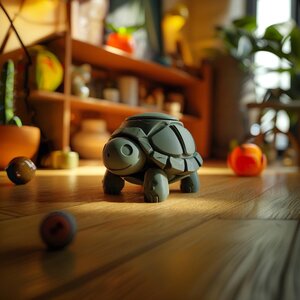 Schildkröten-Gedenkurne mit Deckel | 3D-gedruckter Aufbewahrungsbehälter für Tierasche, Schildkröten-Andenken, Regaldekor und Gedenkgeschenk