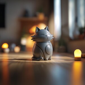 Katzen-Gedenkurne mit Deckel | 3D-gedruckter Aufbewahrungsbehälter für Tierasche zum Gedenken an Ihre Katze, Geschenk und Deko-Stück