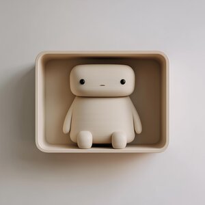 3D-gedrucktes Nischenregal mit niedlichem Charakter | Minimalistisches Schwebendes Regal | Moderner Wanddeko-Akzent für Schlafzimmer, Kinderzimmer, Homeoffice