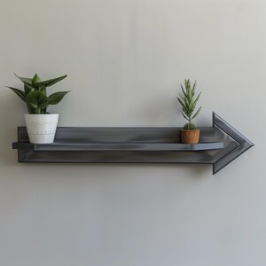 3D-gedrucktes Pfeil-Wandregal | Modernes Richtungsweisendes Schweberegal | Einzigartiges Minimalistisches Wanddeko-Accessoire für Stilvolle Zeitgenössische Interieurs