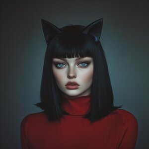 Katzenohren-Haarband | 3D-gedruckter Katzenohren-Kopfschmuck | Gothic-Cosplay-Ohren