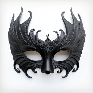 3D-gedruckte Gothic-Maskenballmaske | Dark-Fantasy-Kostümmaske, Venezianische Halbmaske | Cosplay-Maske