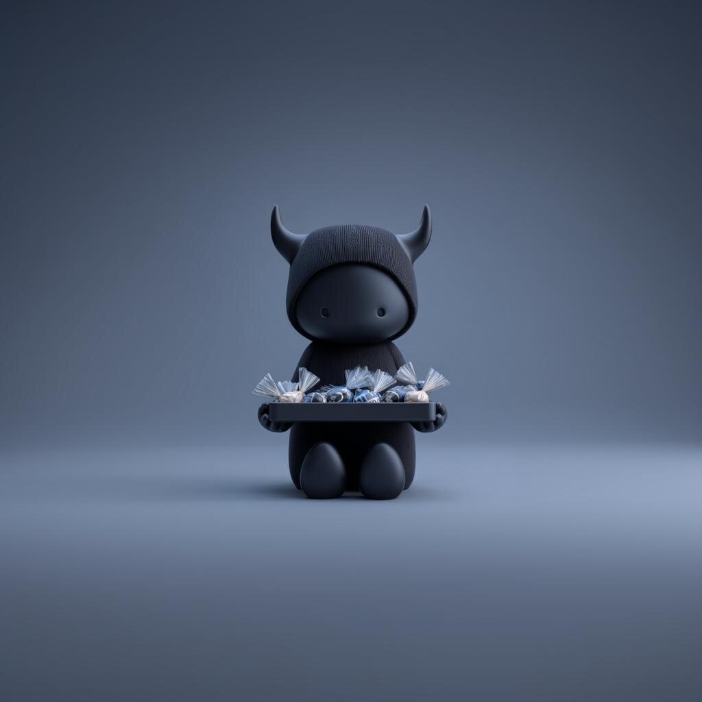 3D-gedruckte Schattendämon-Süßigkeitenschale | Gothic-Figuren-Tablett